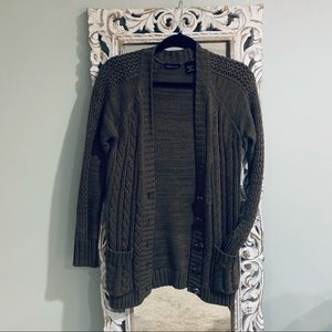 Lightly worn cardigan sweater.